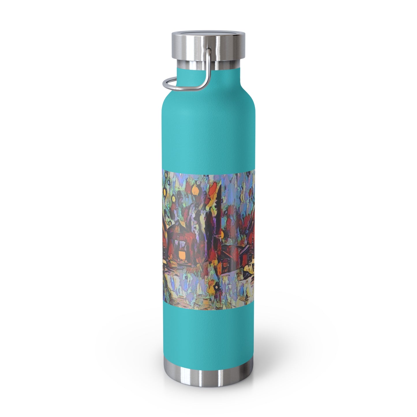 Copper Vacuum Insulated Bottle, 22oz ... A Very Abstract "Mountain Winter Scene" ... Original Works. Copyright Phot's Photo_LODA: Les Objets D'Art. December 2023 ...