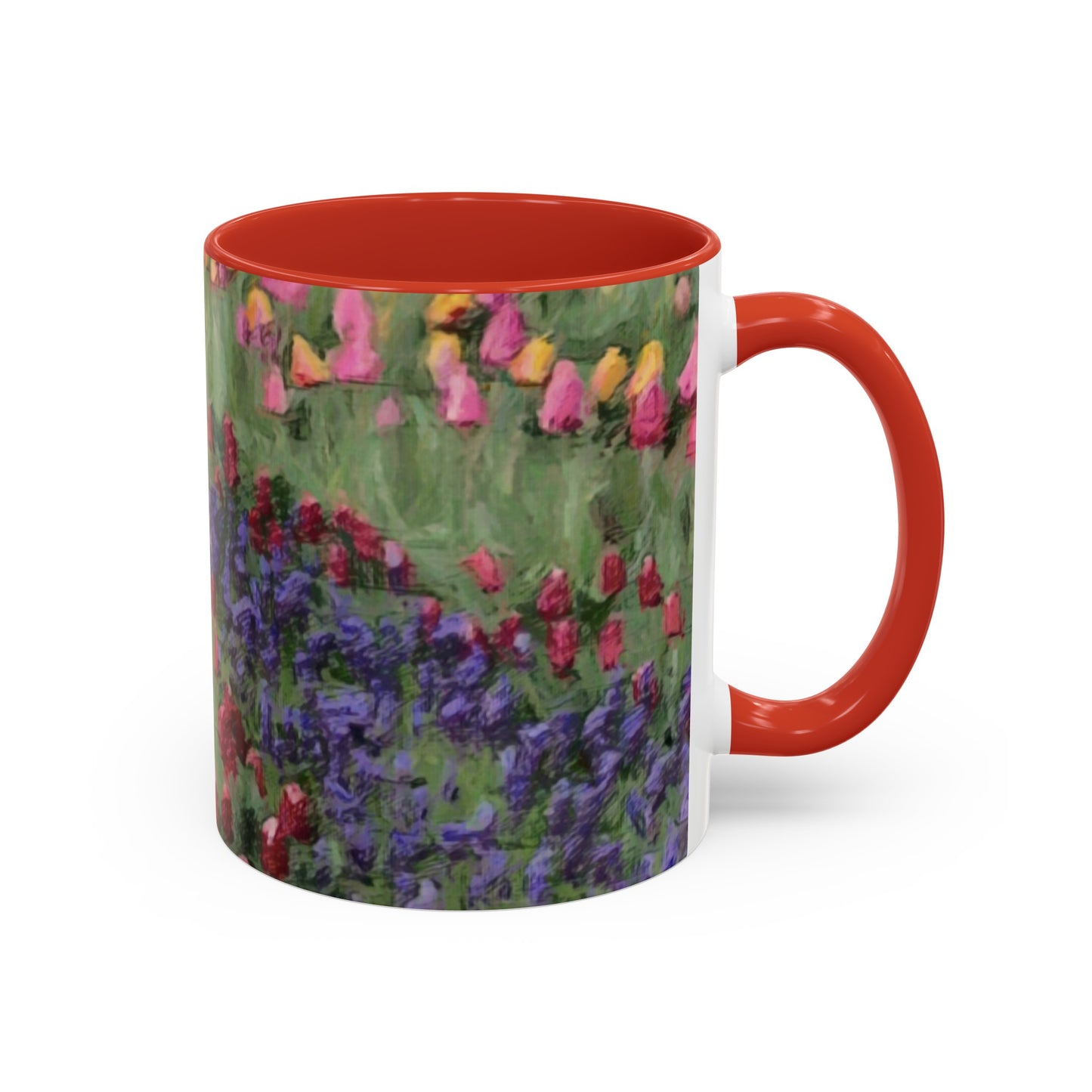 Accent Coffee Mug (11, 15oz) ... Skagit Valley Tulips ... Skagit Valley, Washington ... Family Archives ... Original Works ... Circa 1980's ...