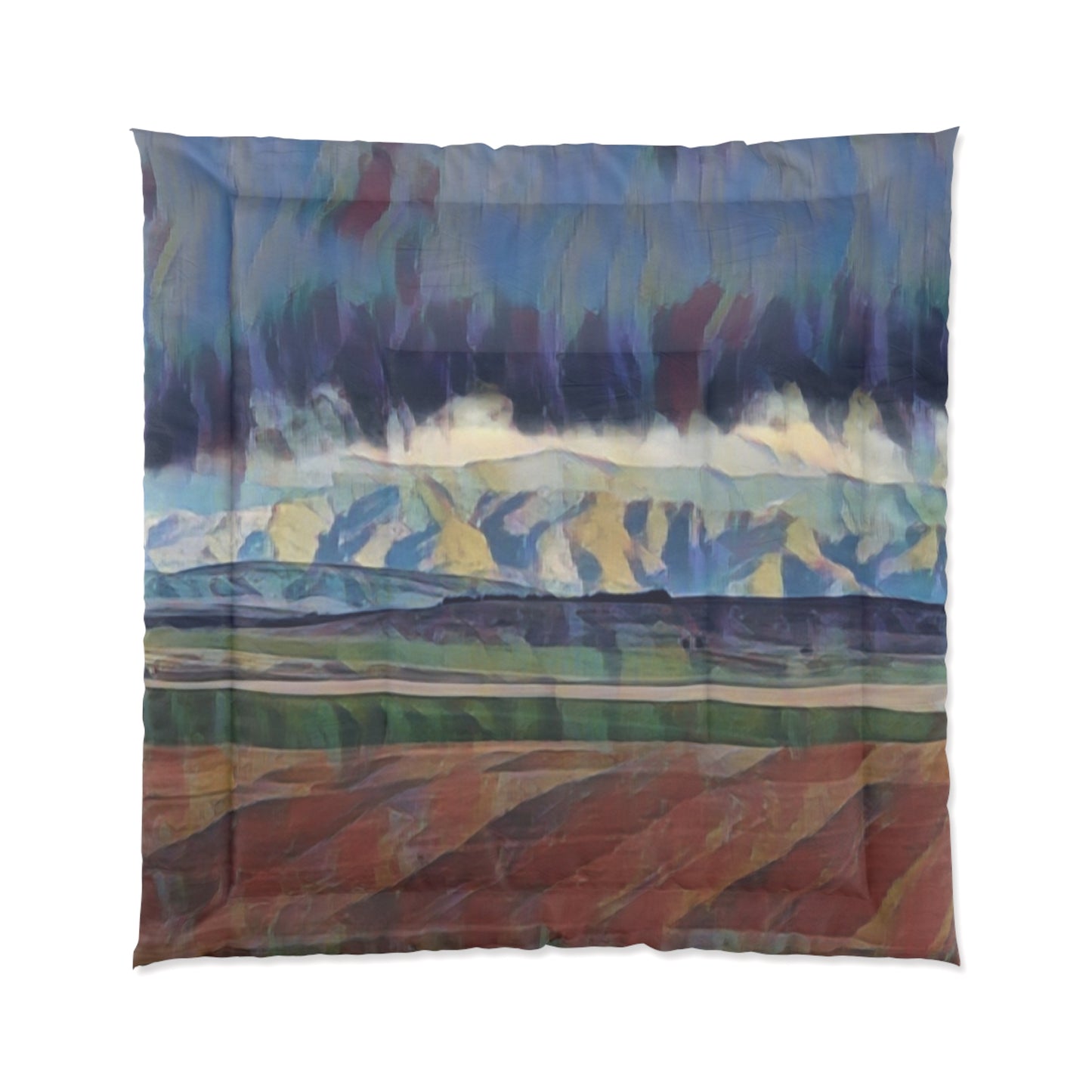 Comforter ... On-The-Prairie .. "The Storm Is Brewing" ... Central Idaho: November 2023 ... Original Works ...