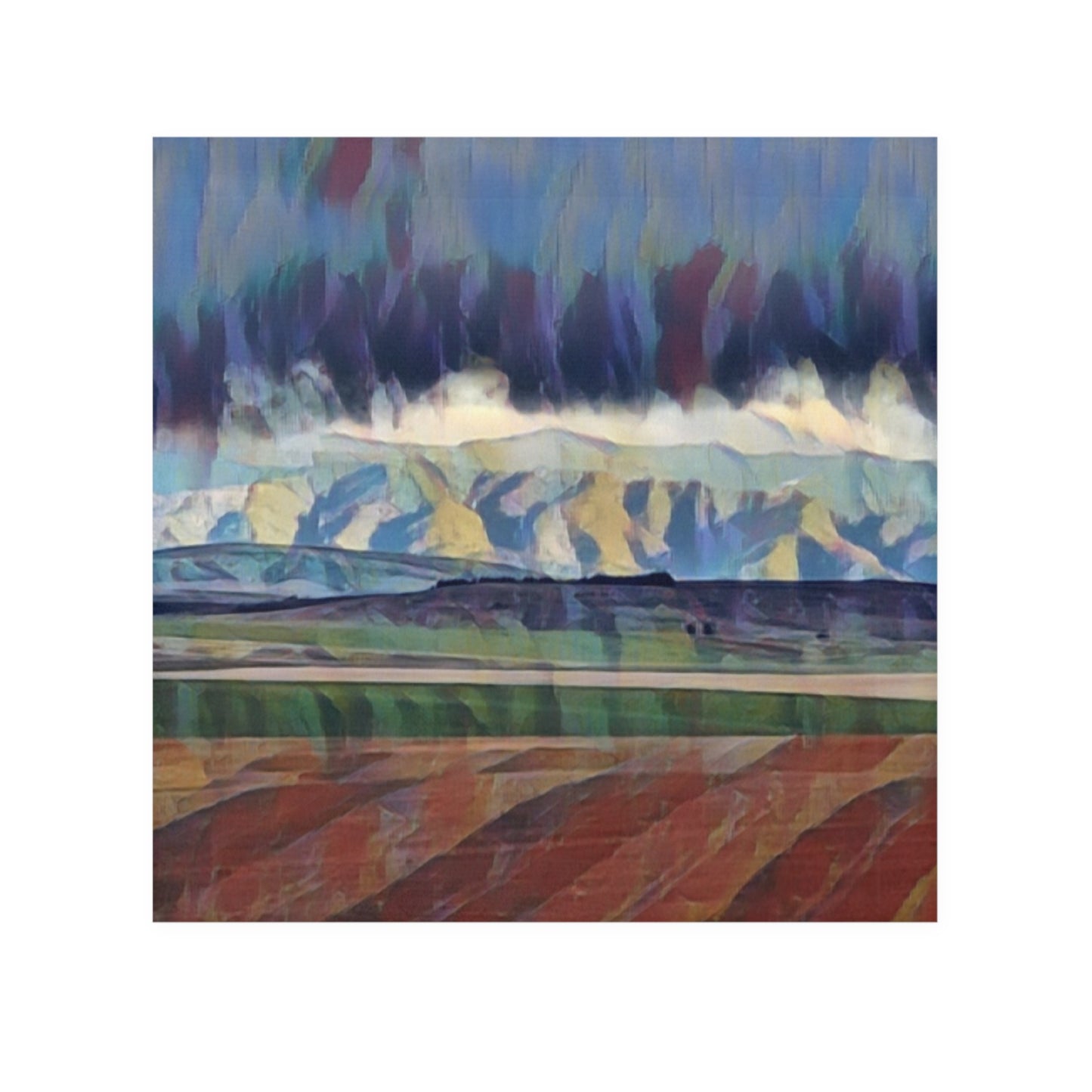 Face Towel ... On-The-Prairie .. "The Storm Is Brewing" ... Central Idaho: November 2023 ... Original Works  ...