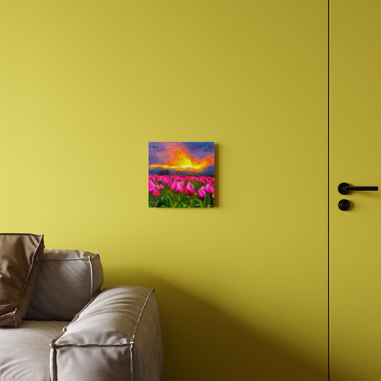 Acrylic Wall Art Panels ... Skagit Valley Tulips ... Skagit Valley, Washington ... Family Archives ... Original Works ... Circa 1980's ...