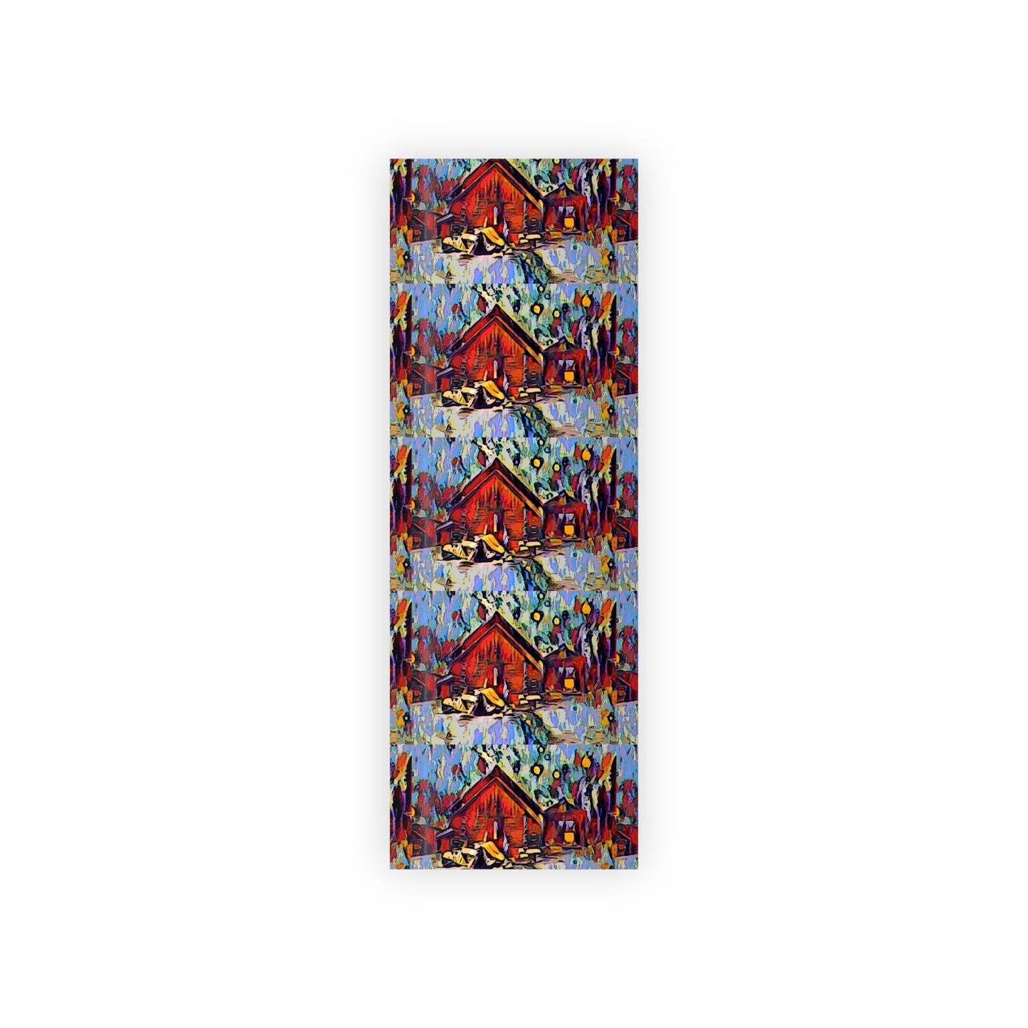 Gift Wrapping Paper Rolls, 1pc ... A Very Abstract "Mountain Winter Scene" ... Original Works. Copyright Phot's Photo_LODA: Les Objets D'Art. December 2023 ...