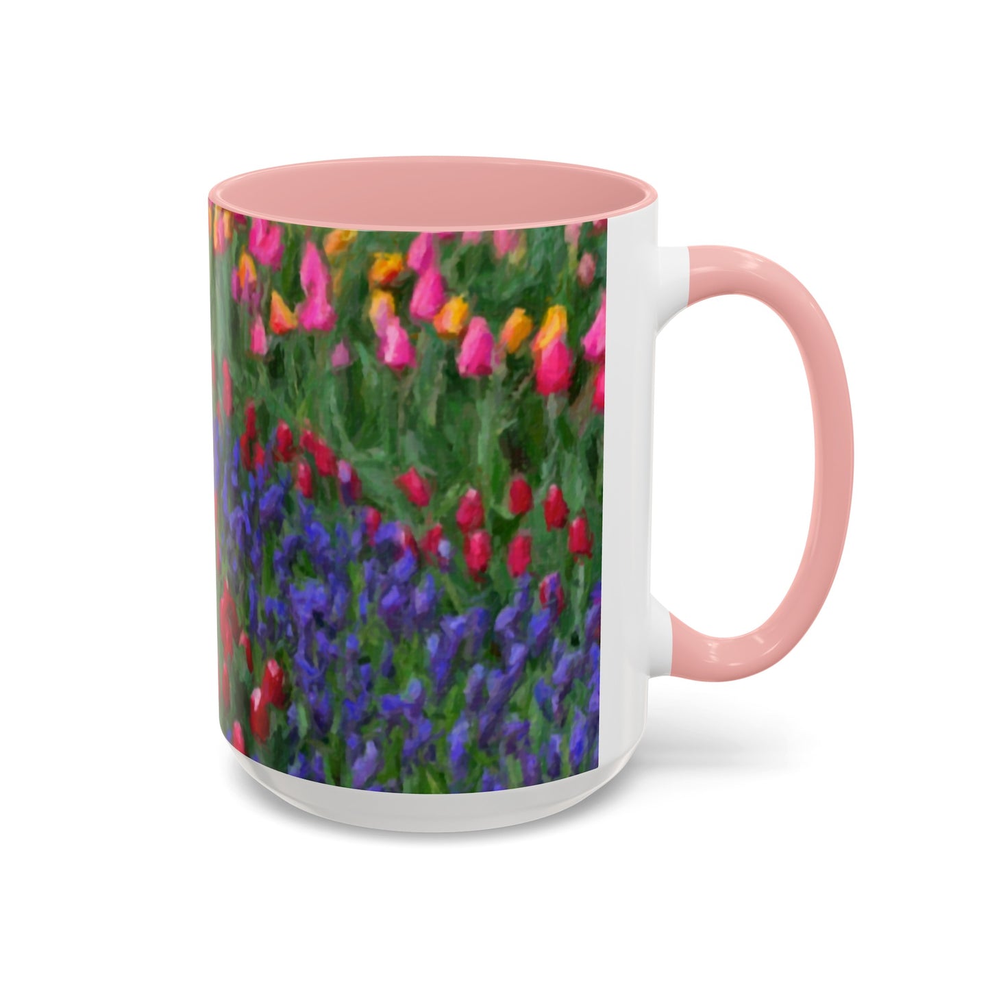 Accent Coffee Mug (11, 15oz) ... Skagit Valley Tulips ... Skagit Valley, Washington ... Family Archives ... Original Works ... Circa 1980's ...