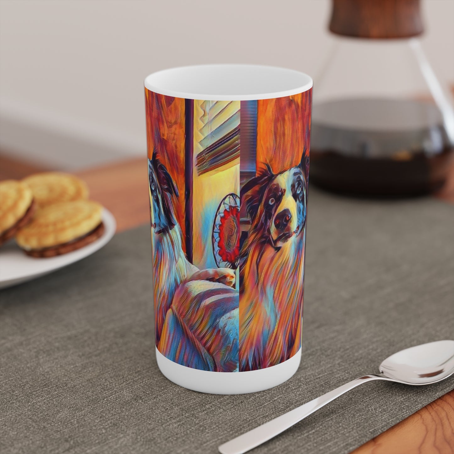 Conical Coffee Mugs (3oz, 8oz, 12oz) ... Ozzie-Hippensteel ... "Don't Cry Now ... Dry-Your_Eyes ... On The Wind". Oriignal Works. May 2023.