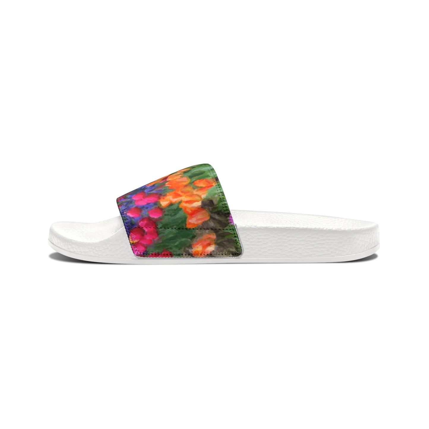 Men's PU Slide Sandals ... Skagit Valley Tulips ... Skagit Valley, Washington ... Family Archives ... Original Works ... Circa 1980's ...