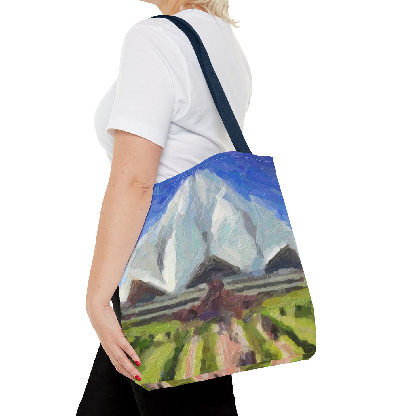 Tote Bag (AOP) ... Bahai'i-House-Of-Worship ... "New Delhi's World-Famous Lotus Temple" ... Original Works ... Delhi, India: Circa 2003-2007 ...
