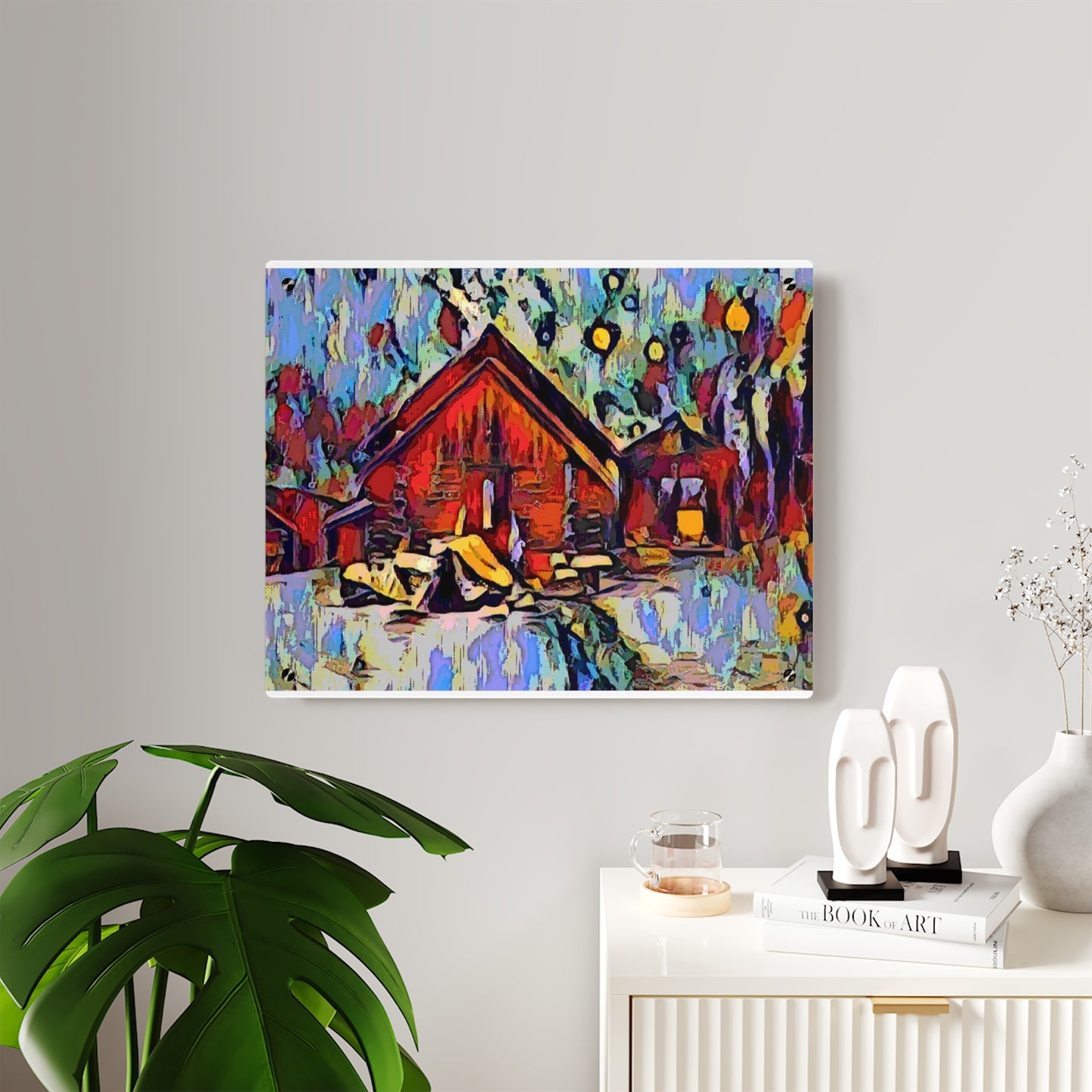 Acrylic Wall Art Panels ... A Very Abstract "Mountain Winter Scene" ... Original Works. Copyright Phot's Photo_LODA: Les Objets D'Art. December 2023 ...