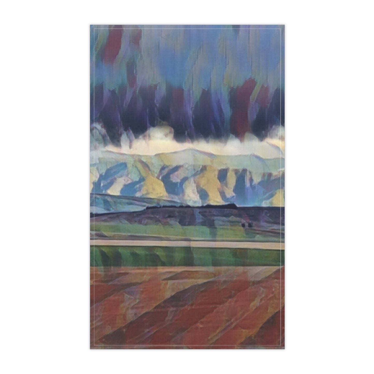 Kitchen Towel ... On-The-Prairie .. "The Storm Is Brewing" ... Central Idaho: November 2023 ... Original Works ...