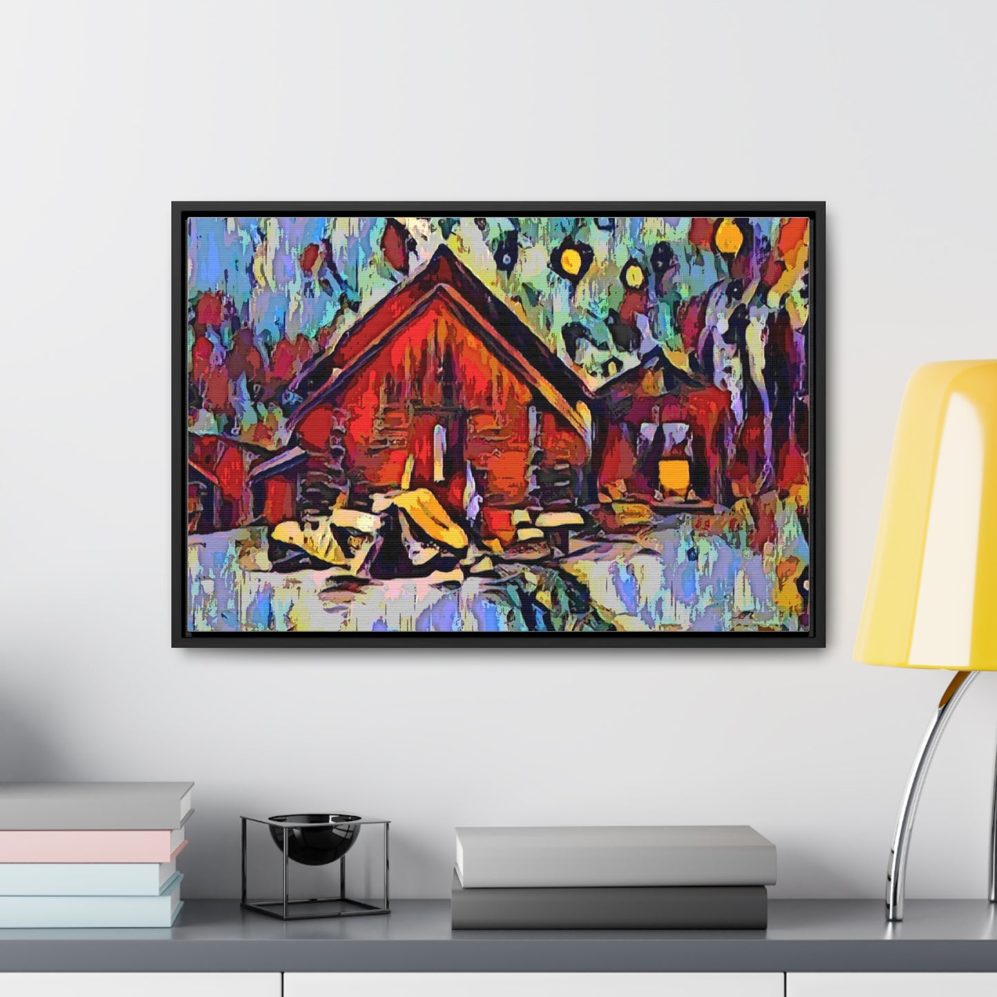 Gallery Canvas Wraps, Horizontal Frame ... A Very Abstract "Mountain Winter Scene" ... Original Works. Copyright Phot's Photo_LODA: Les Objets D'Art. December 2023 ...