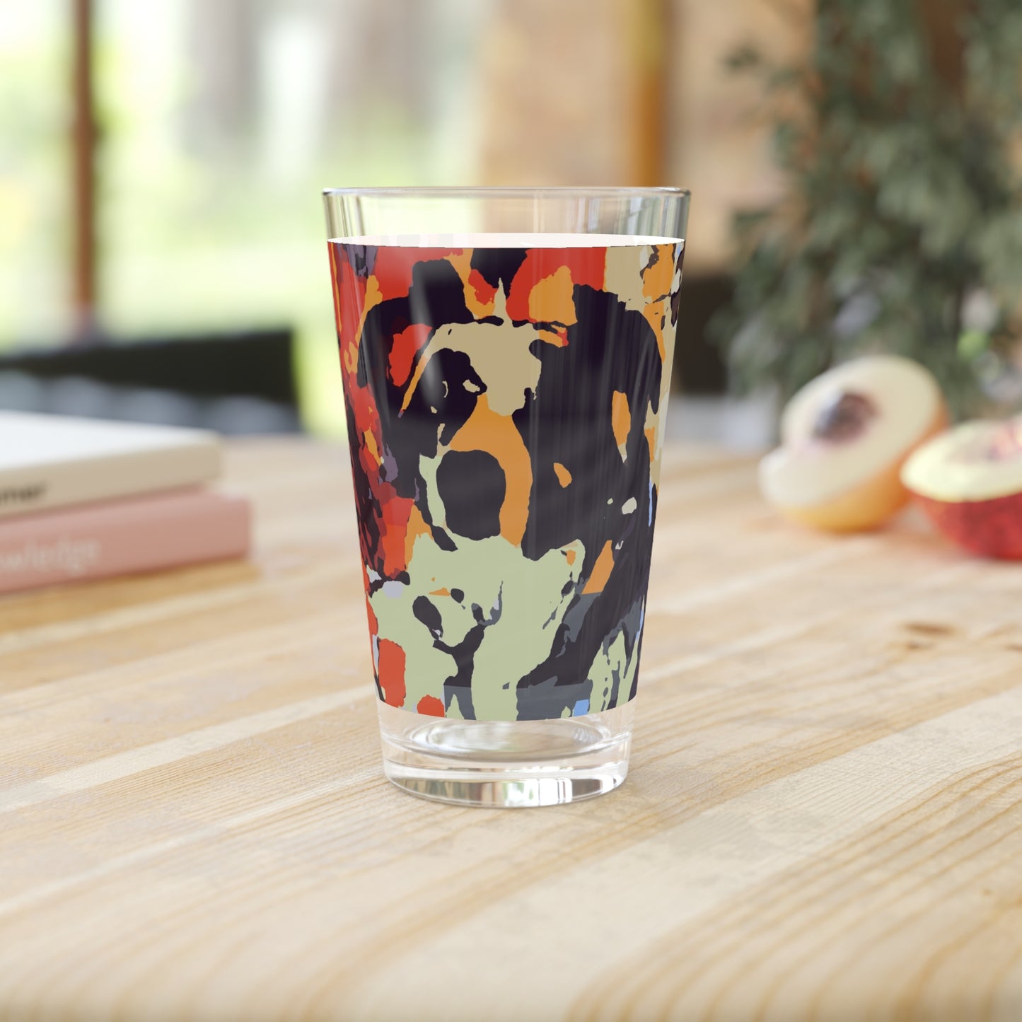 Pint Glass, 16oz ... Ozzy-Hippensteel ... "Don't Cry Now ... Dry-Your-Eyes ... On-The-Wind". Original Works. May 2023.
