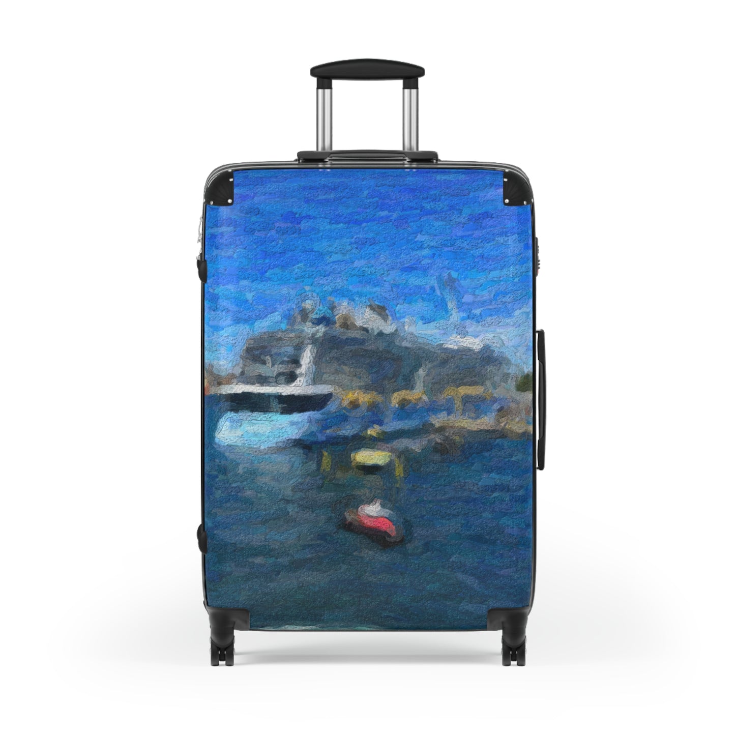 Suitcase ... Into Vancouver Harbor We Arrive: Celebrity Edge-Cruise ... Vancouver, British Columbia ... June 2024 ... Original Works