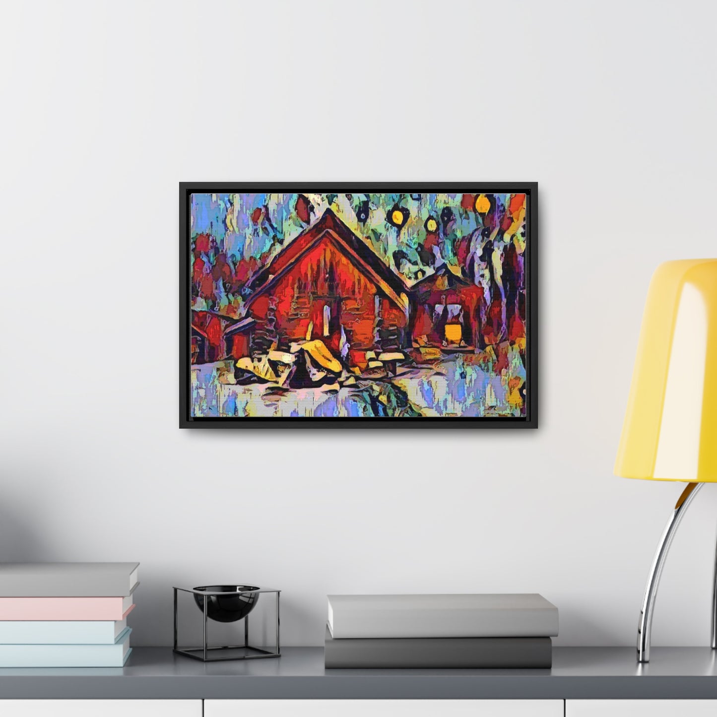 Gallery Canvas Wraps, Horizontal Frame ... A Very Abstract "Mountain Winter Scene" ... Original Works. Copyright Phot's Photo_LODA: Les Objets D'Art. December 2023 ...