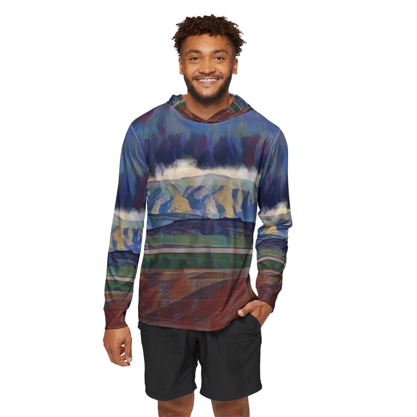Men's Sports Warmup Hoodie (AOP) ... On-The-Prairie .. "The Storm Is Brewing" ... Central Idaho: November 2023 ... Original Works ...