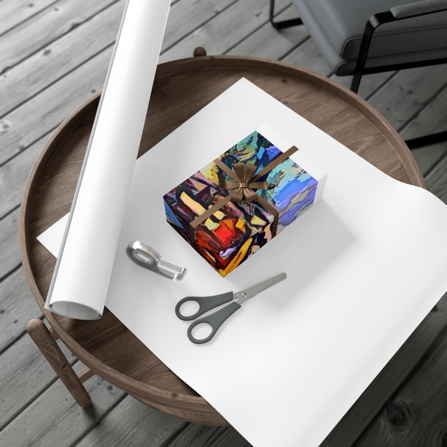 Gift Wrap Papers ... A Very Abstract "Mountain Winter Scene" ... Original Works. Copyright Phot's Photo_LODA: Les Objets D'Art. December 2023 ...