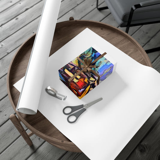 Gift Wrap Papers ... A Very Abstract "Mountain Winter Scene" ... Original Works. Copyright Phot's Photo_LODA: Les Objets D'Art. December 2023 ...