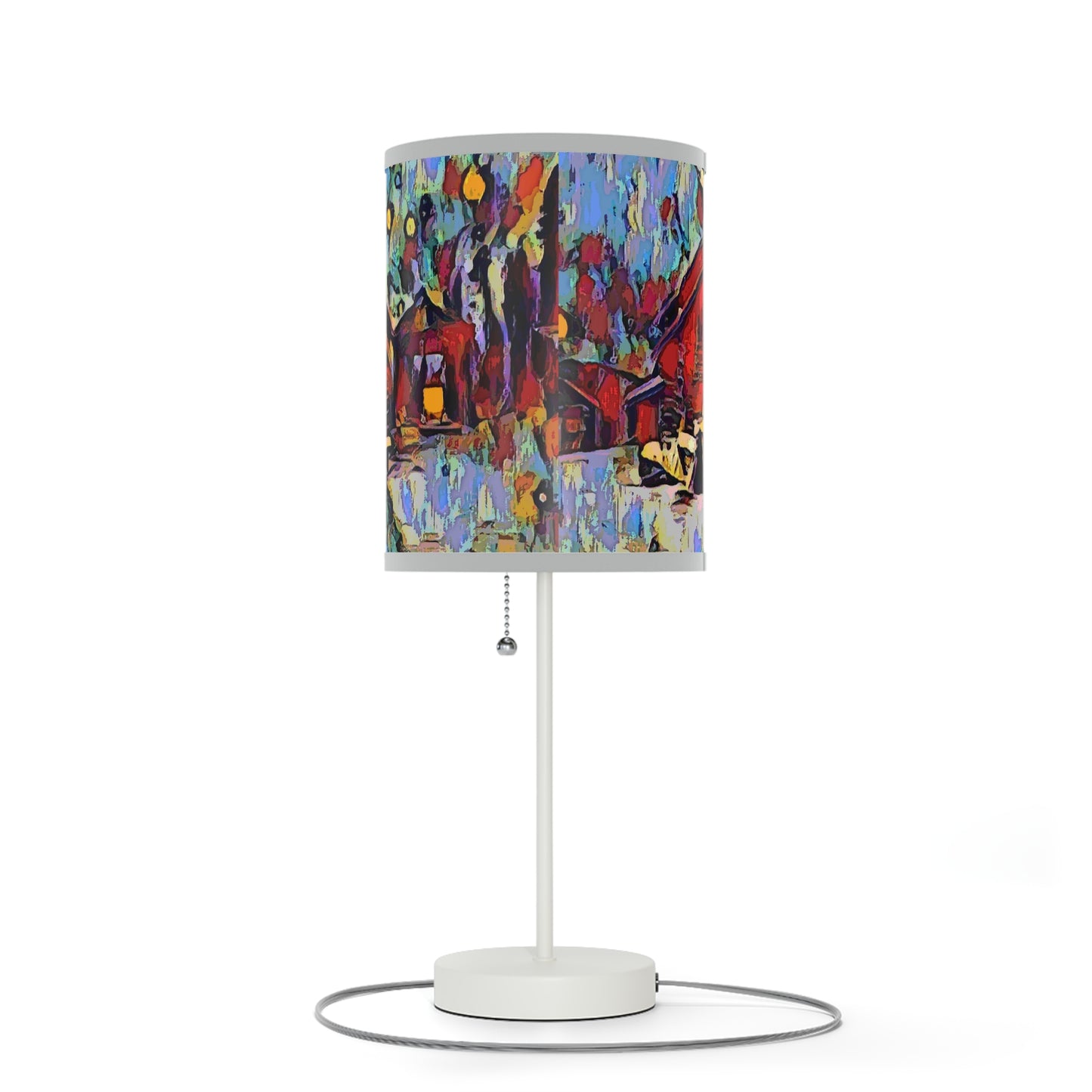 Lamp on a Stand, US|CA plug ... A Very Abstract "Mountain Winter Scene" ... Original Works. Copyright Phot's Photo_LODA: Les Objets D'Art. December 2023 ...