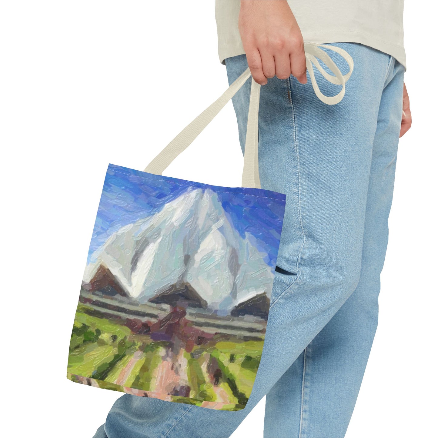 Tote Bag (AOP) ... Bahai'i-House-Of-Worship ... "New Delhi's World-Famous Lotus Temple" ... Original Works ... Delhi, India: Circa 2003-2007 ...