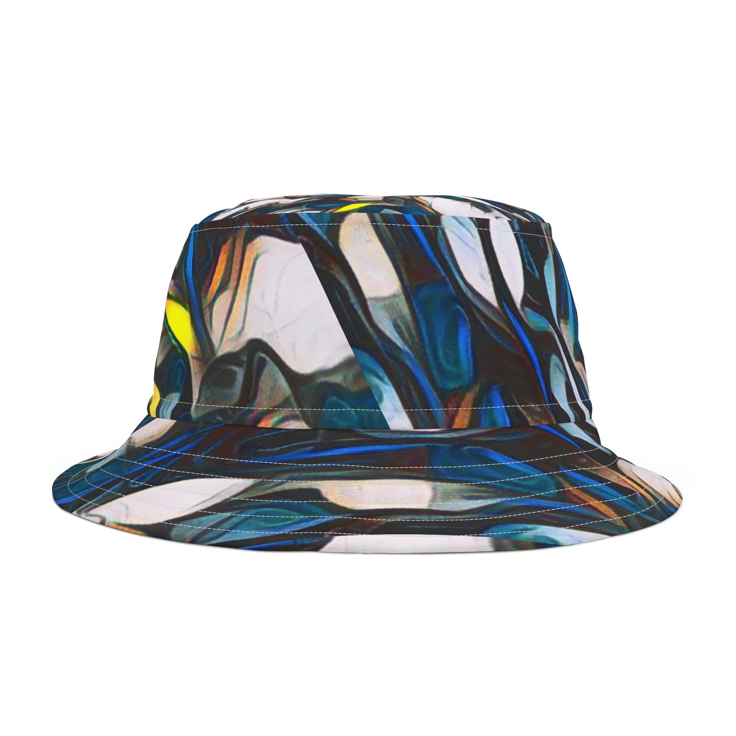 Bucket Hat (AOP) ... A Wonderful Potpourri Of Abstracts & Colors! ... "Wear Your Hat With Joy" ... Original Works ...