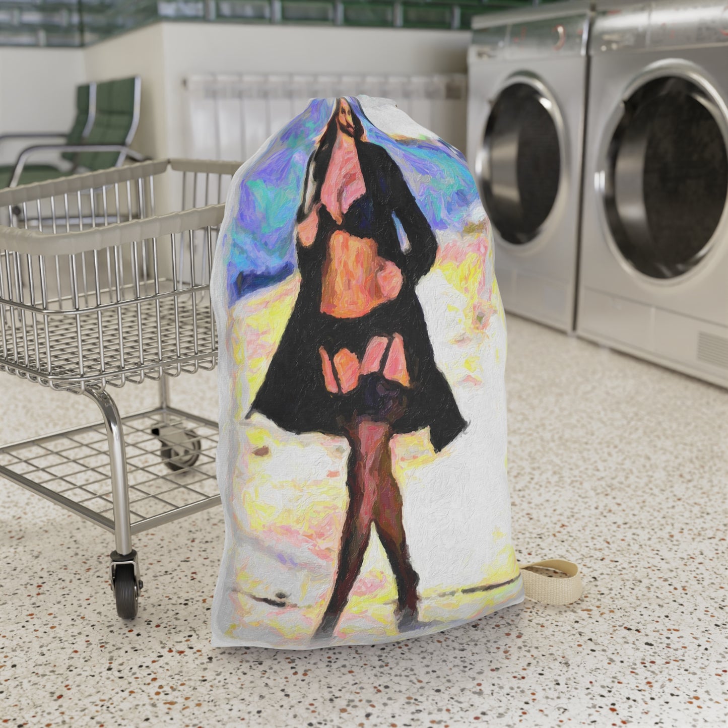Laundry Bag ... The Low Spark of High_HEELED_Boys ... 'Garterbelt & Bra Inclusive!' ... Original Works ...