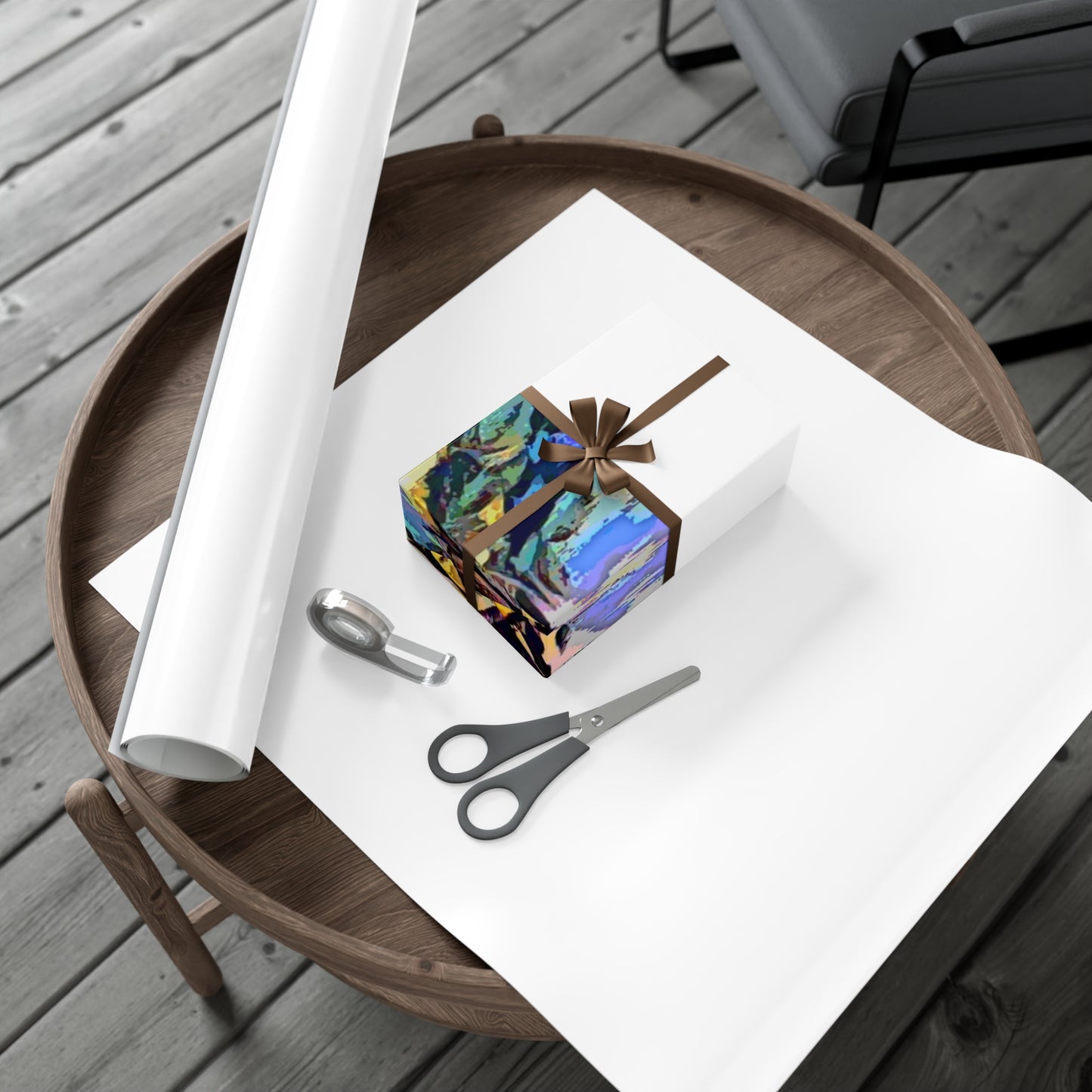 Gift Wrap Papers ... A Very Abstract "Mountain Winter Scene" ... Original Works. Copyright Phot's Photo_LODA: Les Objets D'Art. December 2023 ...