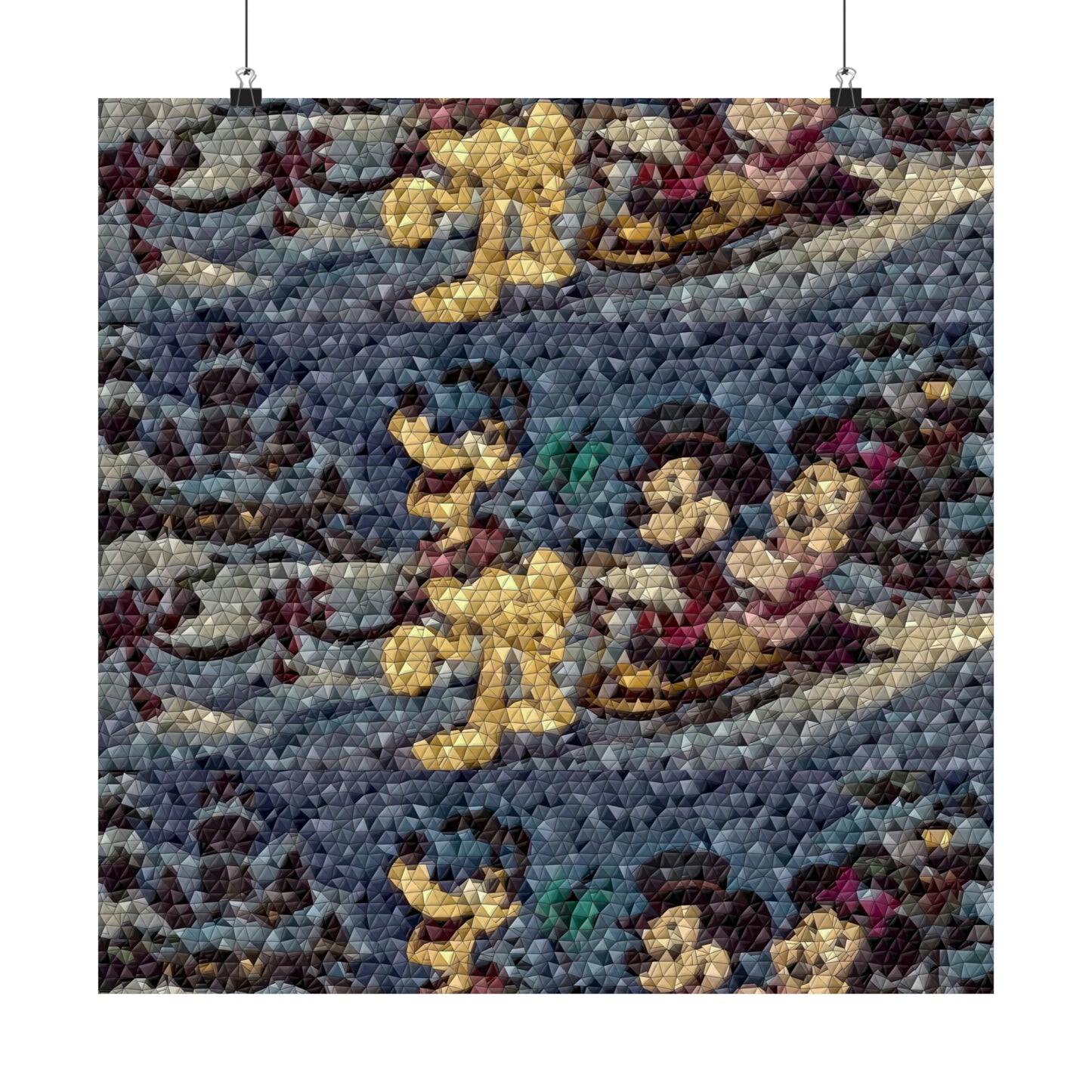 Matte Vertical Posters ... Mickey_N_Minnie Mouse & Pluto ... "A Winter Sleigh Ride" ... Original Works. Winter 2023 ...