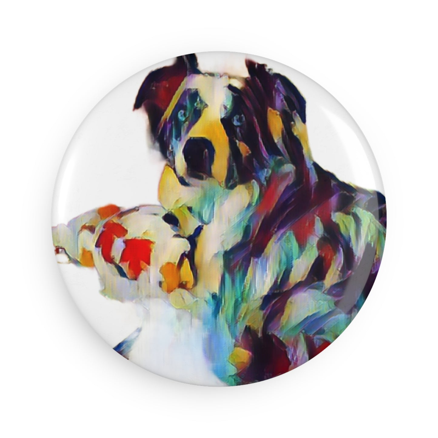 Button Magnet, Round (1 & 10 pcs) ... Ozzy-Hippensteel ... "Don't Cry Now ... Dry-Your-Eyes ... On-The-Wind". Original Works. May 2023.