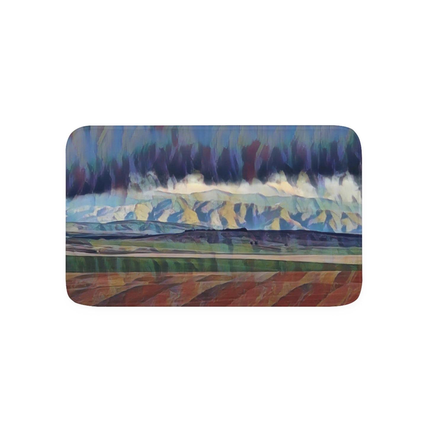 Memory Foam Bath Mat ... On-The-Prairie .. "The Storm Is Brewing" ... Central Idaho: November 2023 ... Original Works  ...