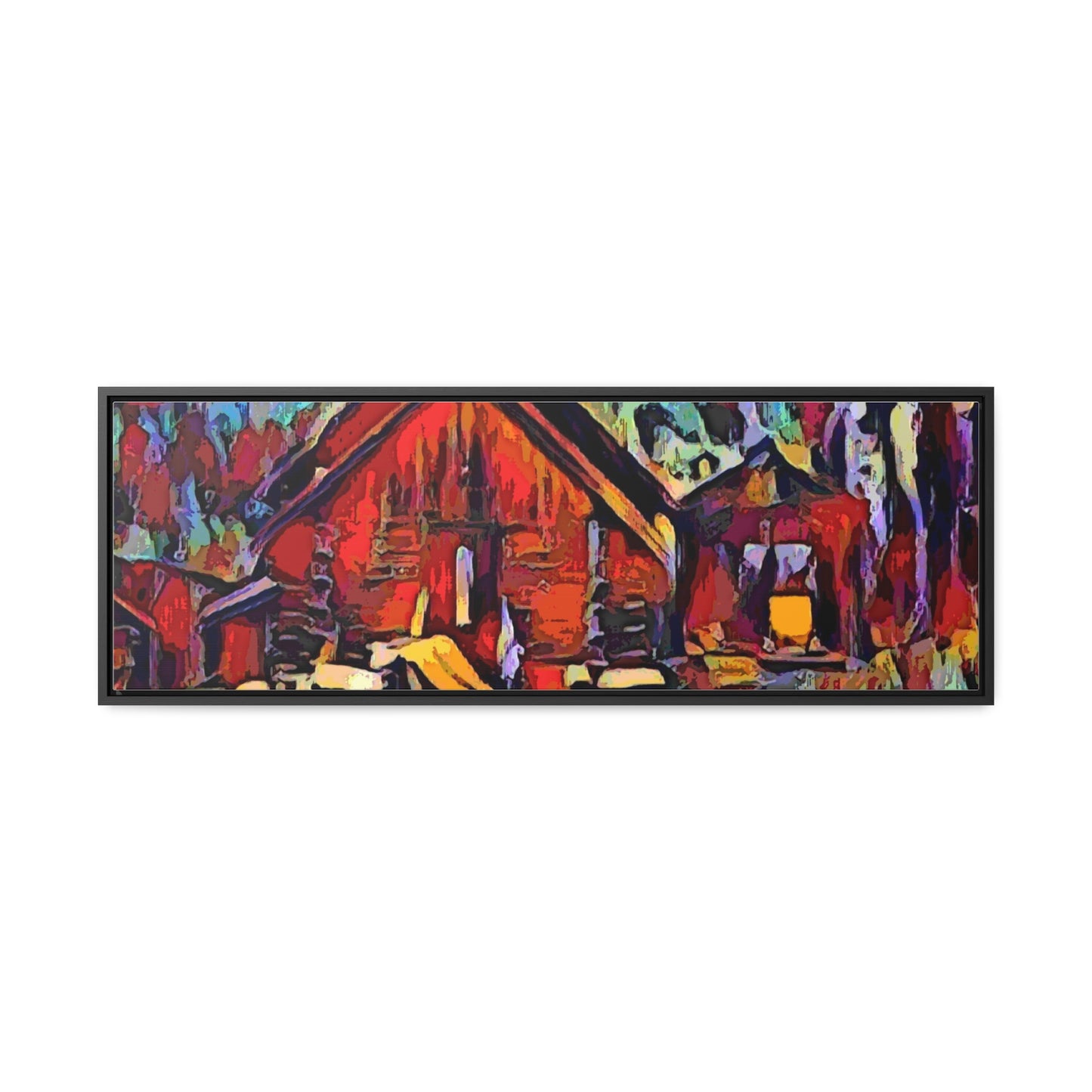 Gallery Canvas Wraps, Horizontal Frame ... A Very Abstract "Mountain Winter Scene" ... Original Works. Copyright Phot's Photo_LODA: Les Objets D'Art. December 2023 ...