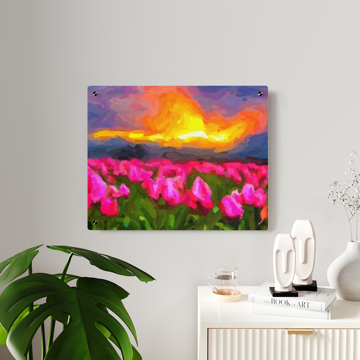 Acrylic Wall Art Panels ... Skagit Valley Tulips ... Skagit Valley, Washington ... Family Archives ... Original Works ... Circa 1980's ...