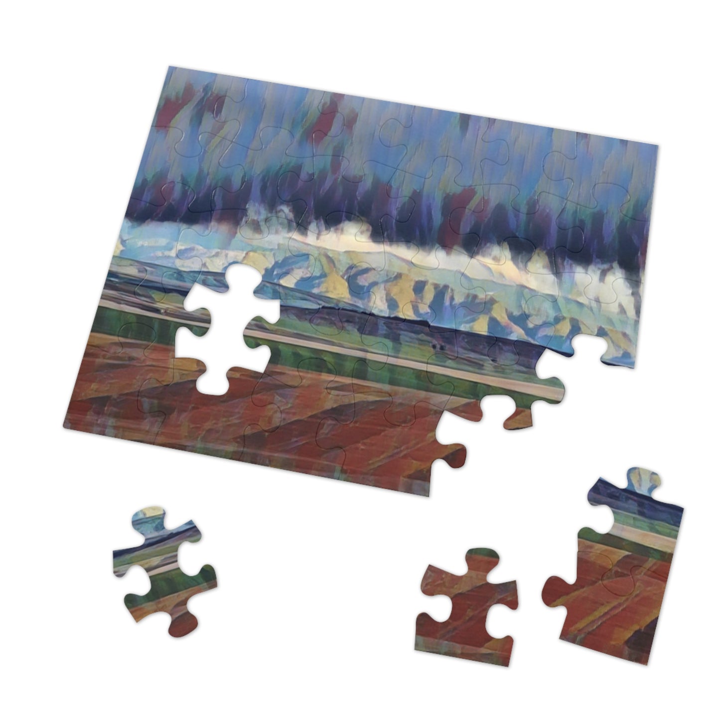 Jigsaw Puzzle (30, 110, 252, 500,1000-Piece) ... On-The-Prairie .. "The Storm Is Brewing" ... Central Idaho: November 2023 ... Original Works ...