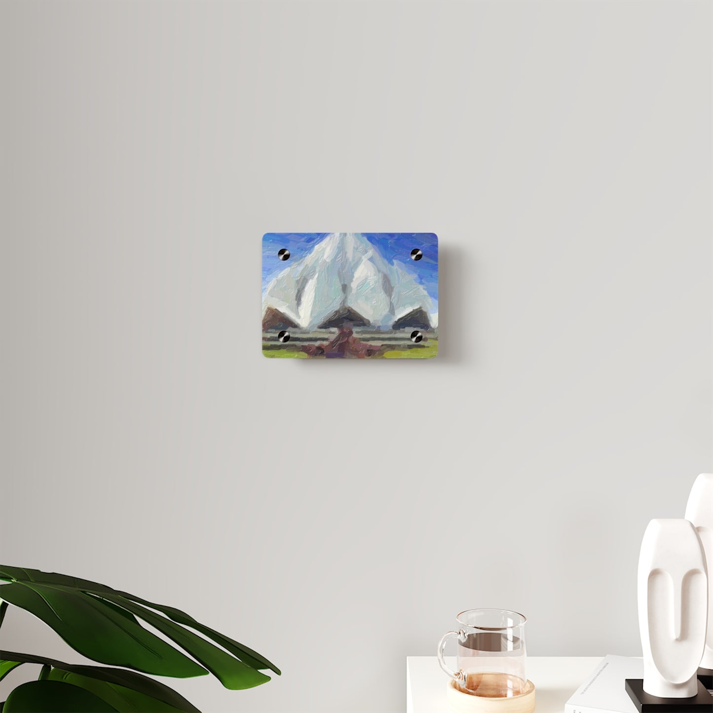 Acrylic Wall Art Panels ... Bahai'i-House-Of-Worship ... "New Delhi's World-Famous Lotus Temple" ... Original Works ... Delhi, India: Circa 2003-2007 ...