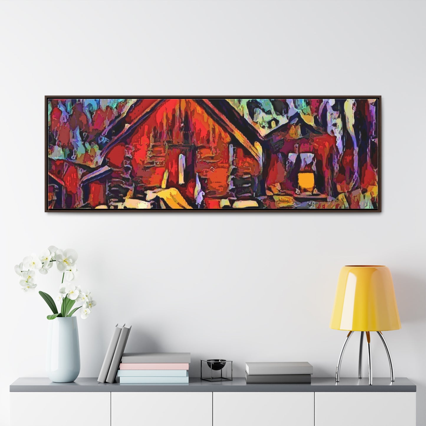 Gallery Canvas Wraps, Horizontal Frame ... A Very Abstract "Mountain Winter Scene" ... Original Works. Copyright Phot's Photo_LODA: Les Objets D'Art. December 2023 ...