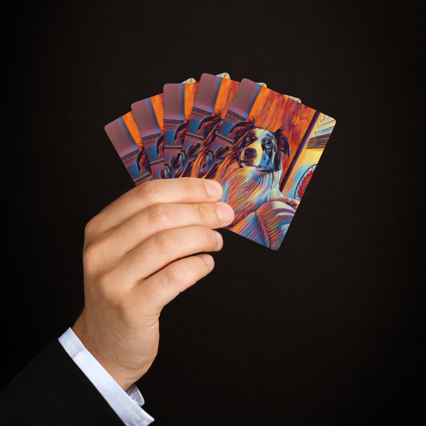 Custom Poker Cards ... Ozzy-Hippensteel ... "Don't Cry Now ... Dry-Your-Eyes ... On-The-Wind". Original Works. May 2023.