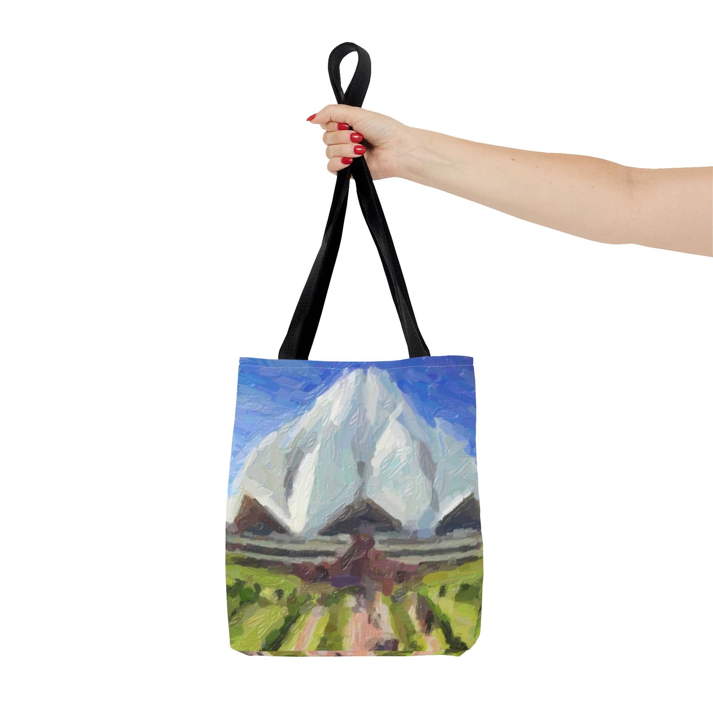 Tote Bag (AOP) ... Bahai'i-House-Of-Worship ... "New Delhi's World-Famous Lotus Temple" ... Original Works ... Delhi, India: Circa 2003-2007 ...