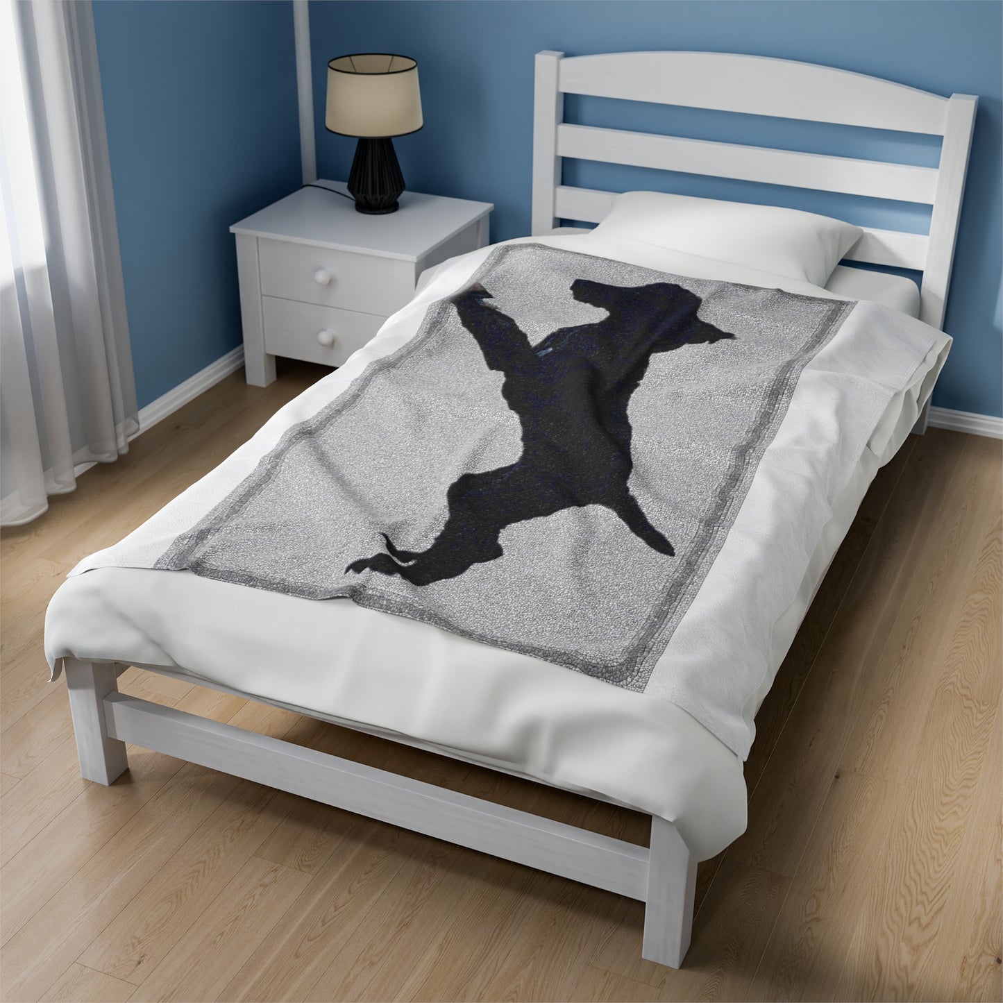 Velveteen Plush Blanket ... Jett Stenzel ... "Having Fun With Dad & Friends" ... Rhett Creek, Idaho ... Spring 2023 ... Original Works ...
