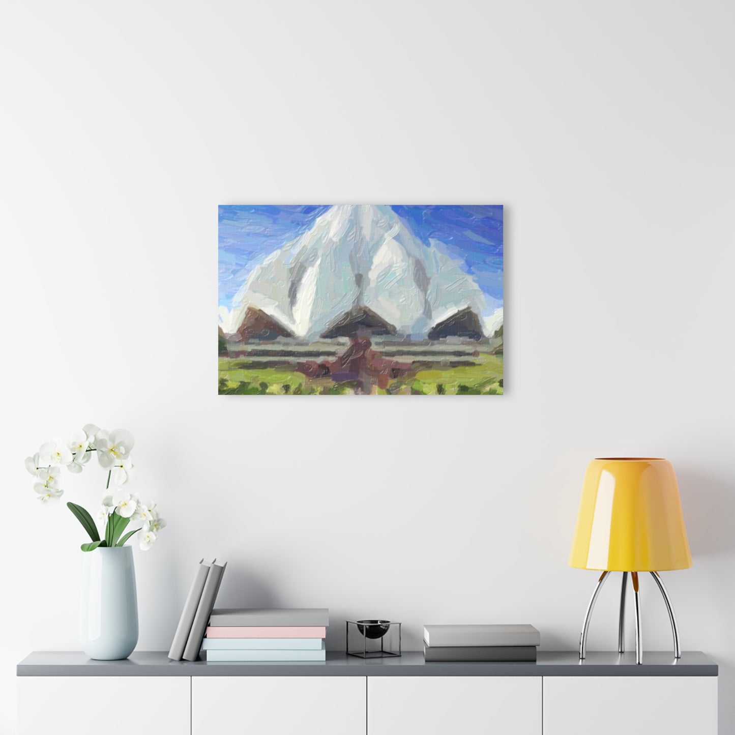 Acrylic Prints (French Cleat Hanging) ... Bahai'i-House-Of-Worship ... "New Delhi's World-Famous Lotus Temple" ... Original Works ... Delhi, India: Circa 2003-2007 ...
