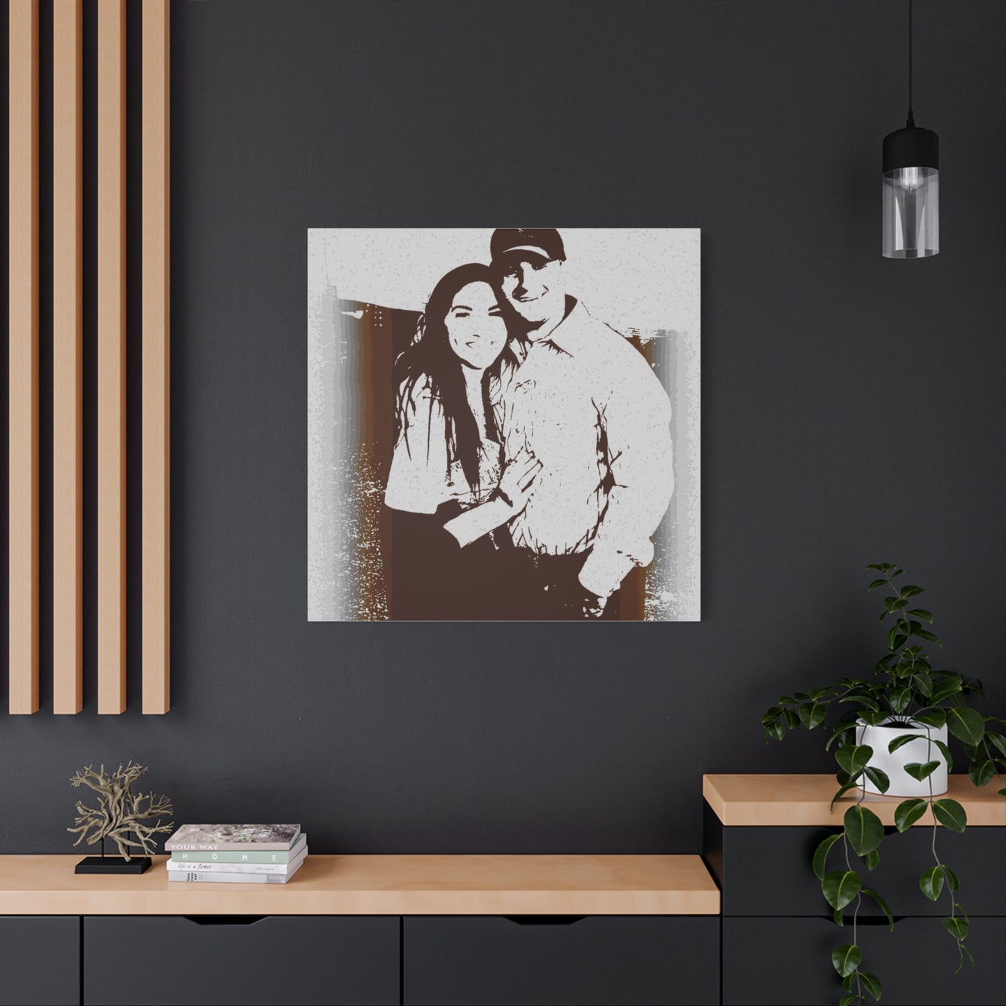 Matte Canvas, Stretched, 1.25" ... "The Best Of Friends" ... Original Works ... December 2023 ... Central Idaho, USA.