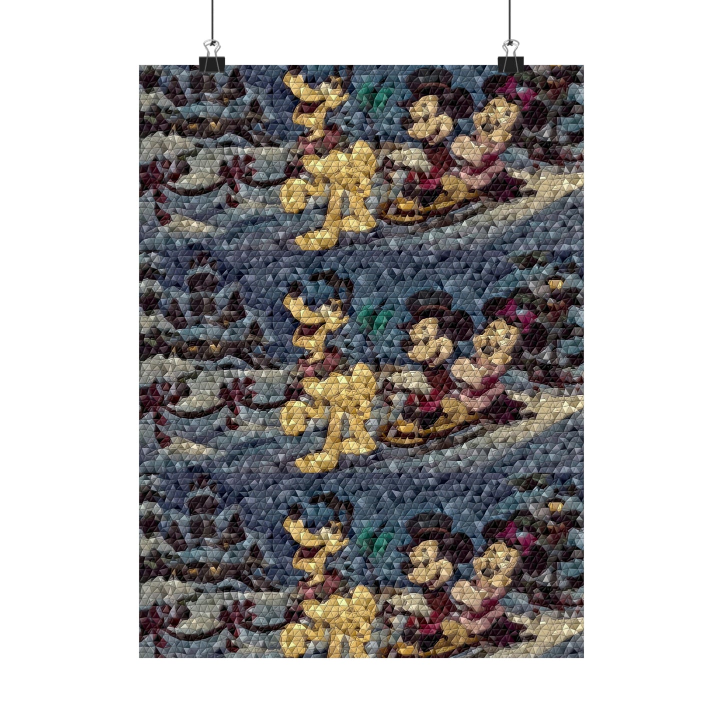 Matte Vertical Posters ... Mickey_N_Minnie Mouse & Pluto ... "A Winter Sleigh Ride" ... Original Works. Winter 2023 ...