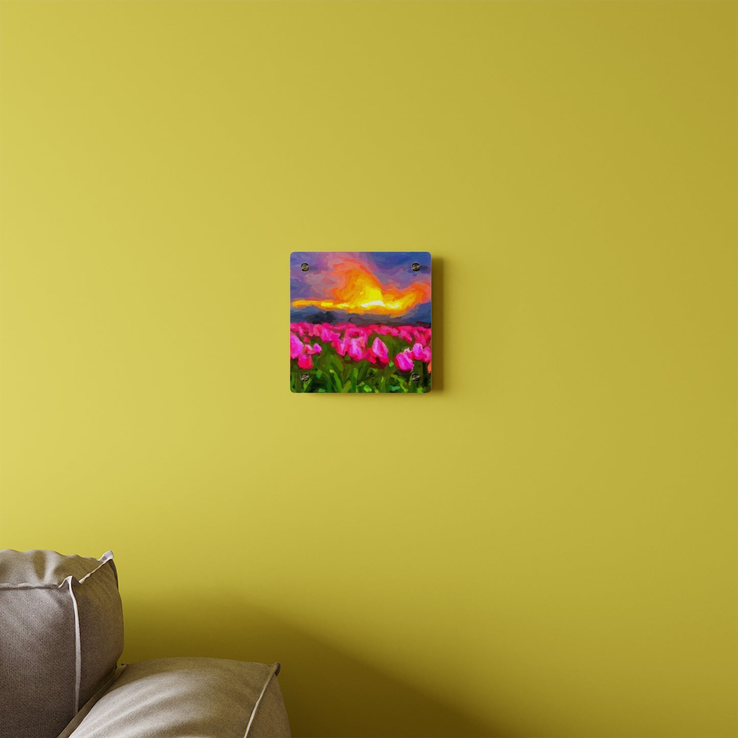 Acrylic Wall Art Panels ... Skagit Valley Tulips ... Skagit Valley, Washington ... Family Archives ... Original Works ... Circa 1980's ...