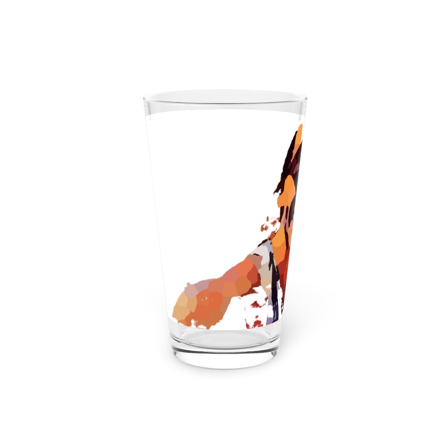 Pint Glass, 16oz ... "The Best Of Friends" ... Original Works ... December 2023 ... Central Idaho, USA.