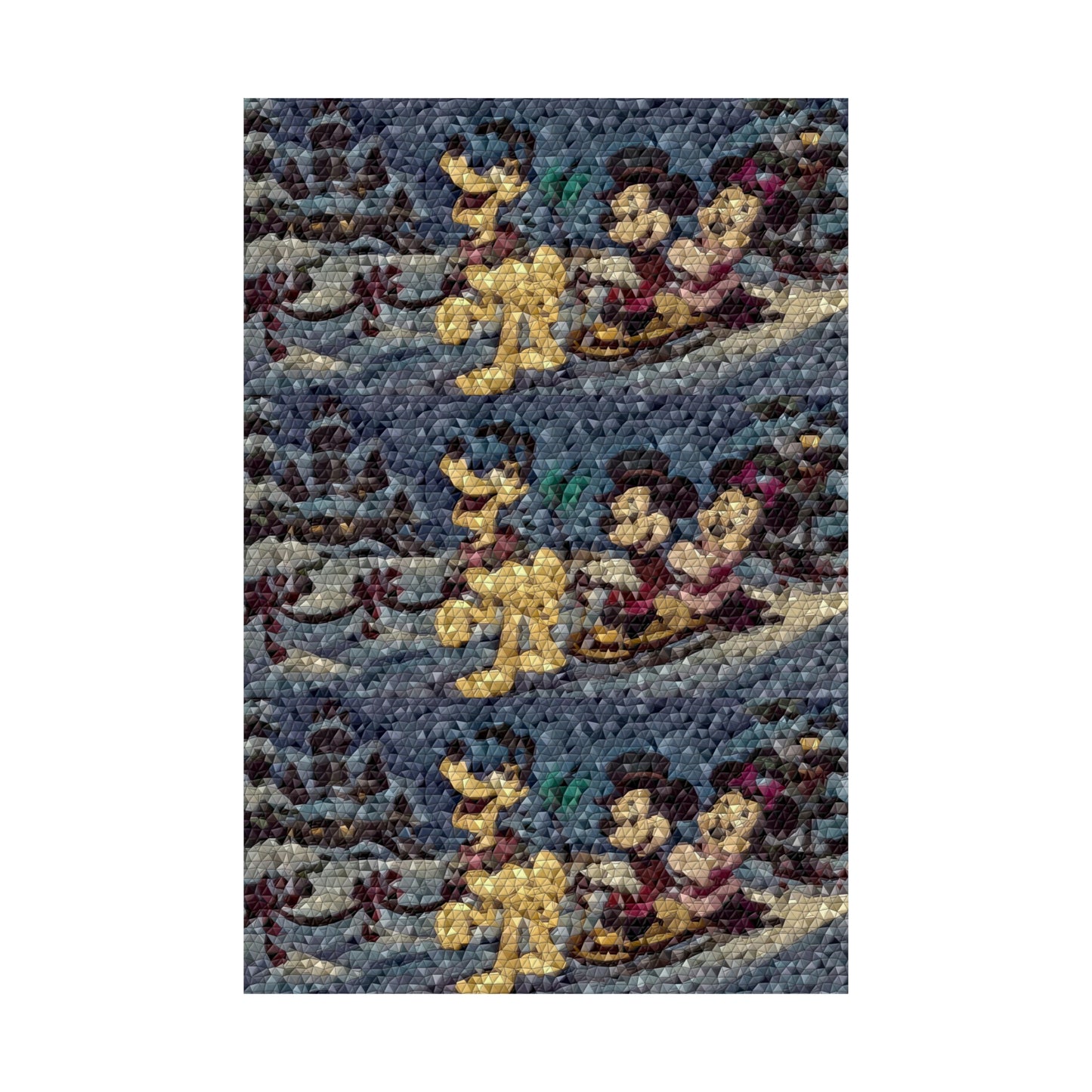 Matte Vertical Posters ... Mickey_N_Minnie Mouse & Pluto ... "A Winter Sleigh Ride" ... Original Works. Winter 2023 ...