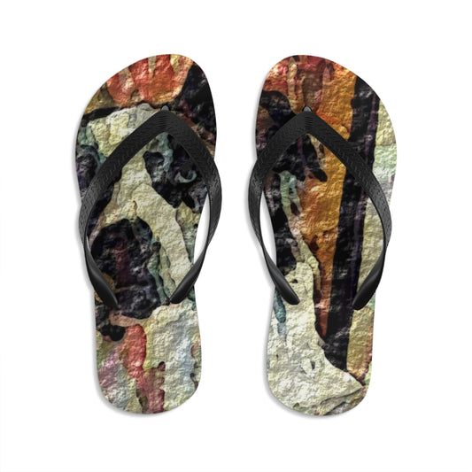 Unisex Flip-Flops ... Ozzy-Hippensteel ... "Don't Cry Now ... Dry-Your_Eyes ... On The Wind". Oriignal Works. May 2023.