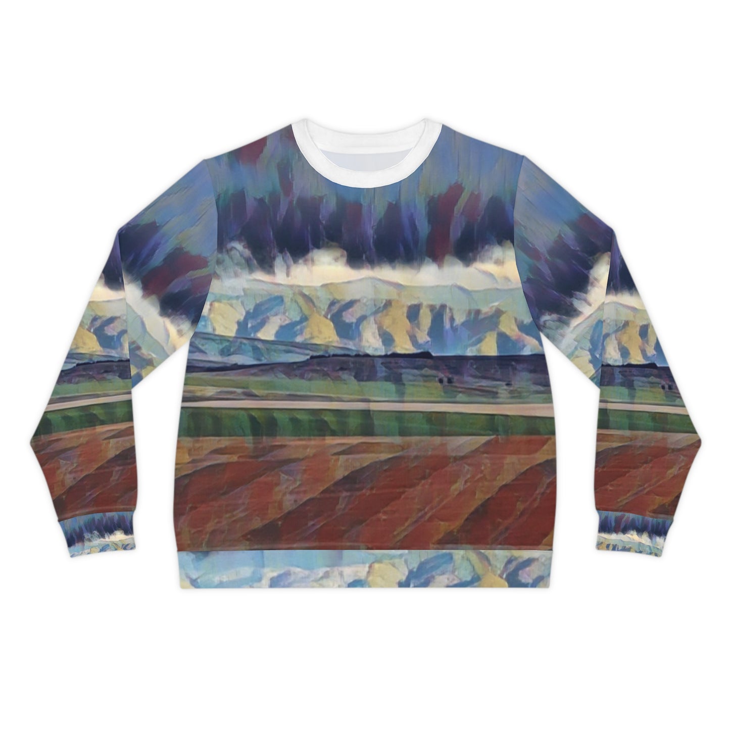 Lightweight Sweatshirt (AOP) ... On-The-Prairie .. "The Storm Is Brewing" ... Central Idaho: November 2023 ... Original Works  ...