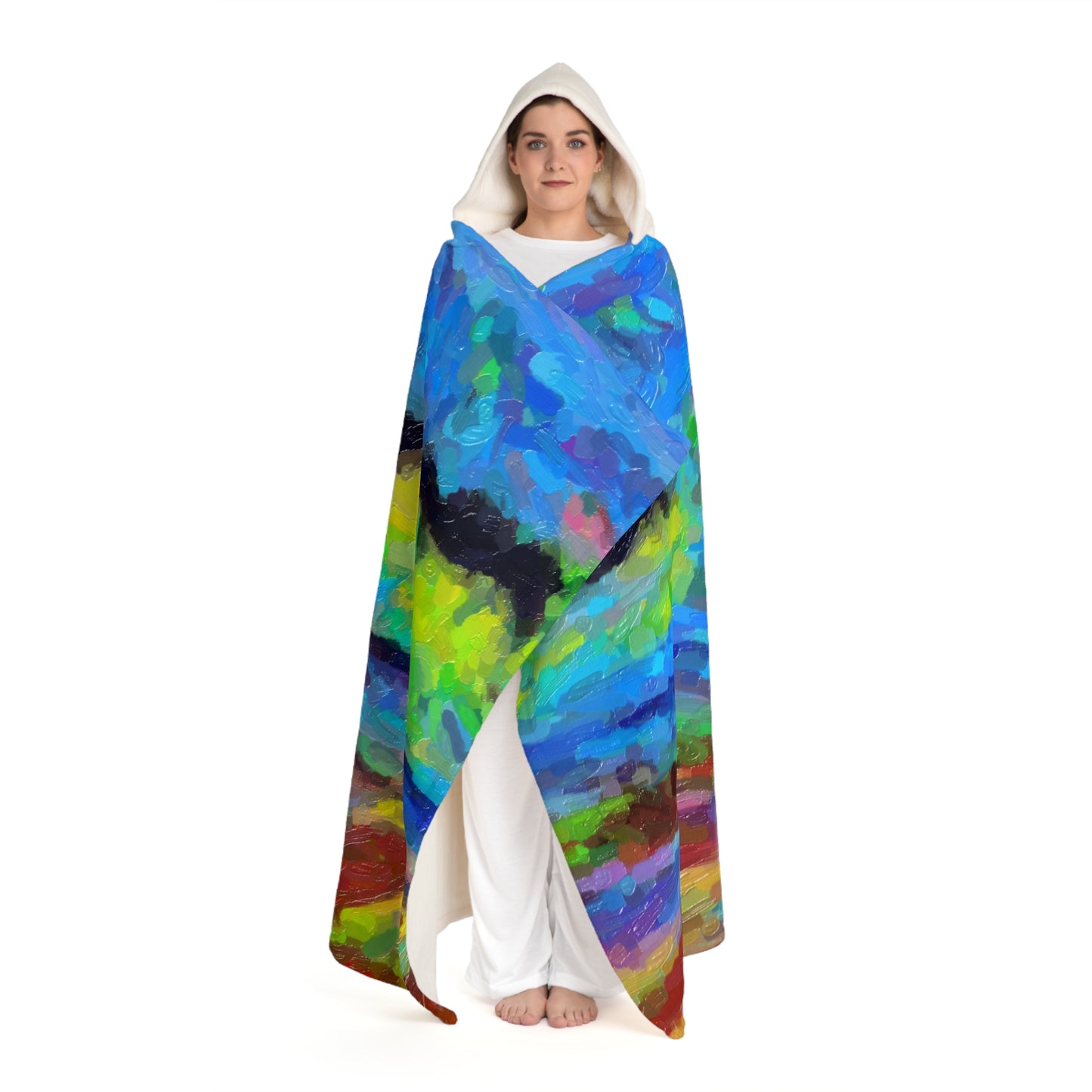 Hooded Sherpa Fleece Blanket ... On-The-Prairie .. "The Storm Is Brewing" ... Central Idaho: November 2023 ... Original Works  ...
