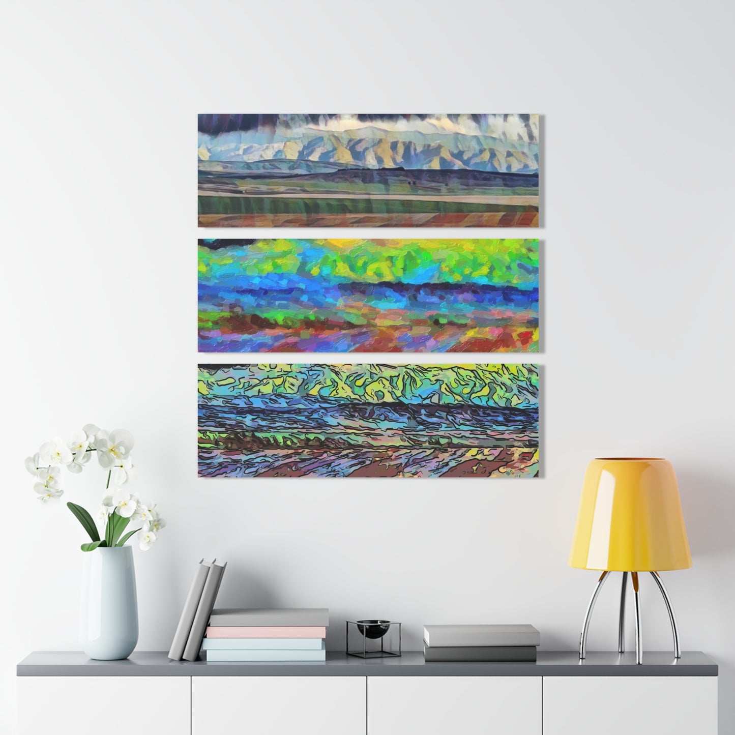 Acrylic Prints (Triptych) ... On-The-Prairie .. "The Storm Is Brewing" ... Central Idaho: November 2023 ... Original Works  ...