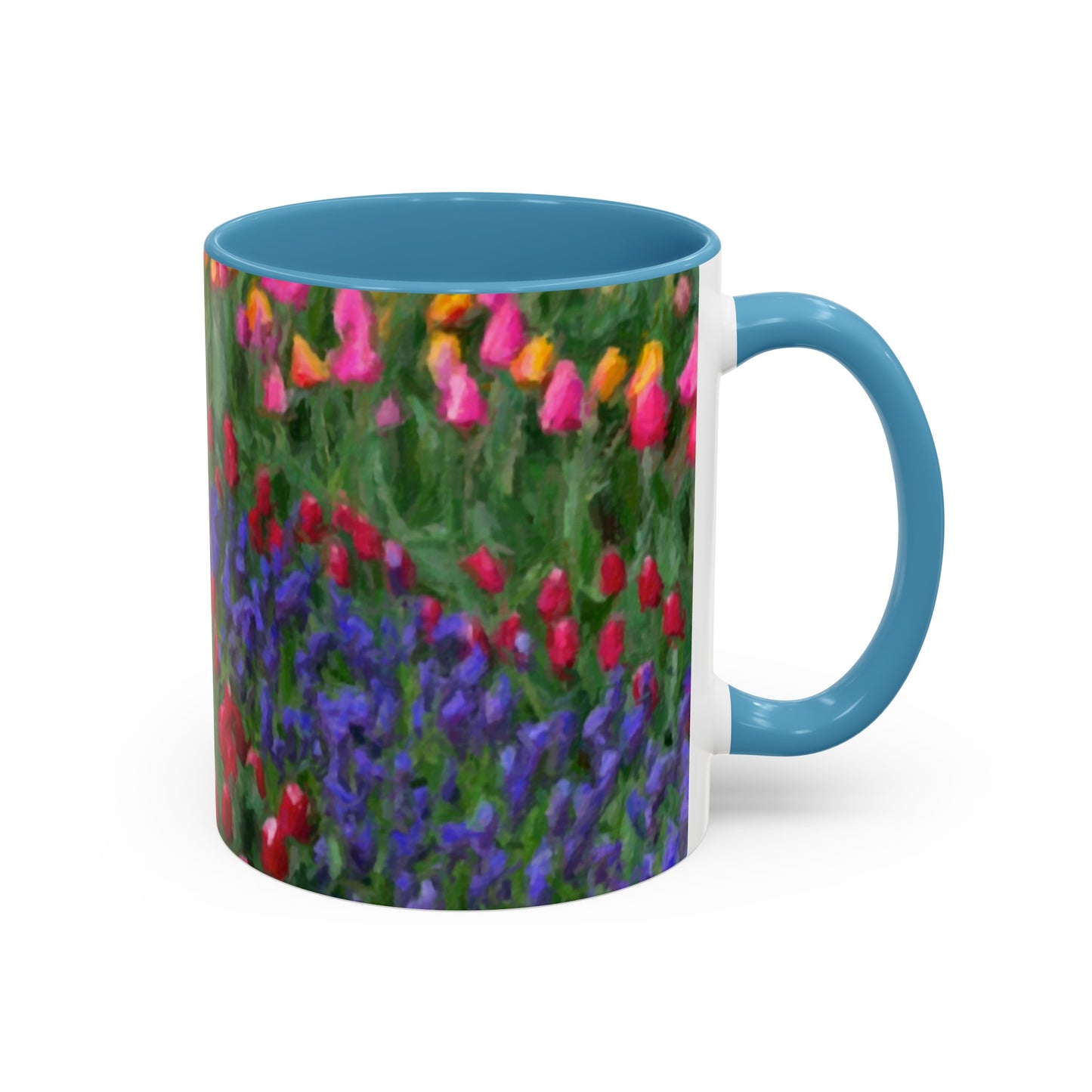Accent Coffee Mug (11, 15oz) ... Skagit Valley Tulips ... Skagit Valley, Washington ... Family Archives ... Original Works ... Circa 1980's ...