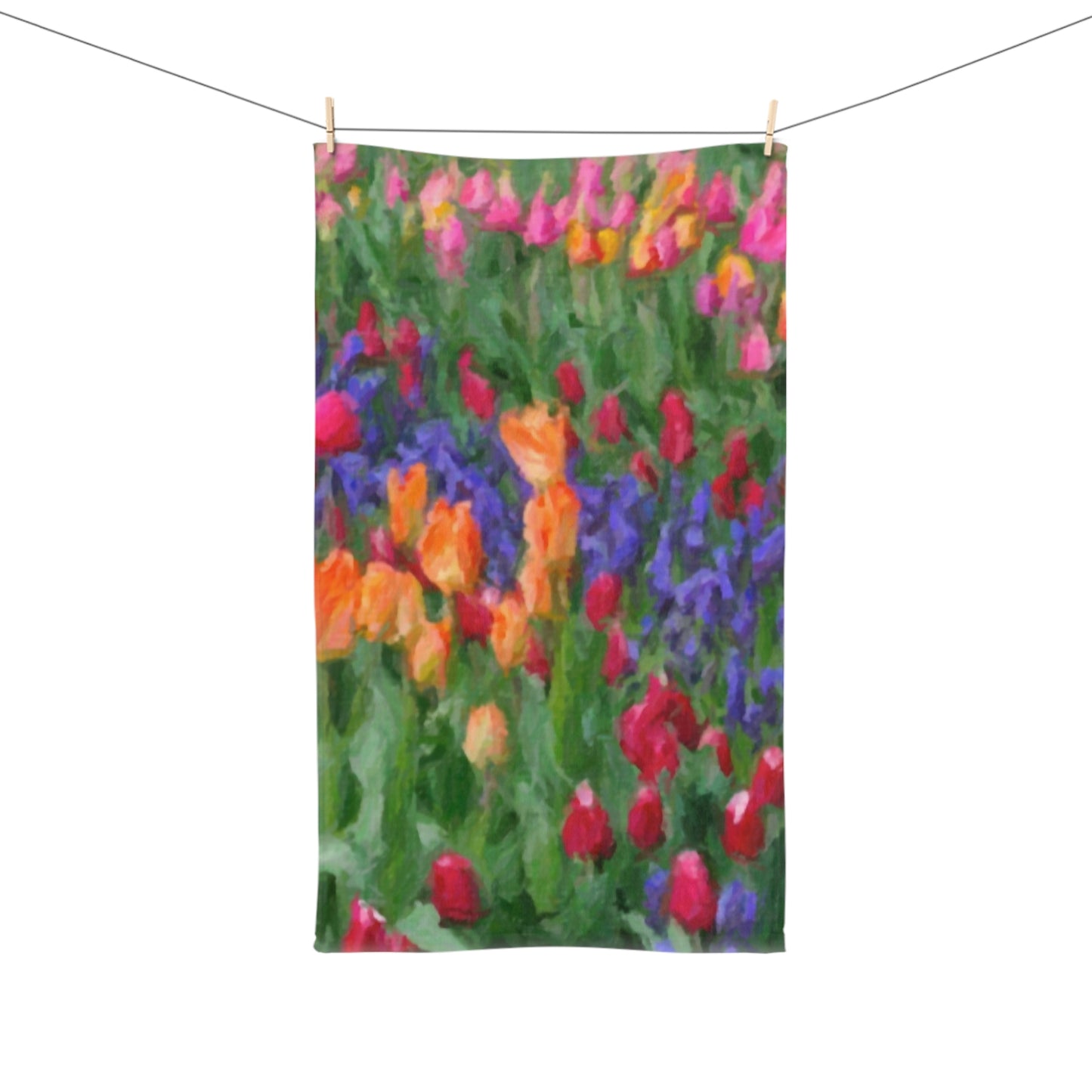 Hand Towel ... Skagit Valley Tulips ... Skagit Valley, Washington ... Family Archives ... Original Works ... Circa 1980's ...
