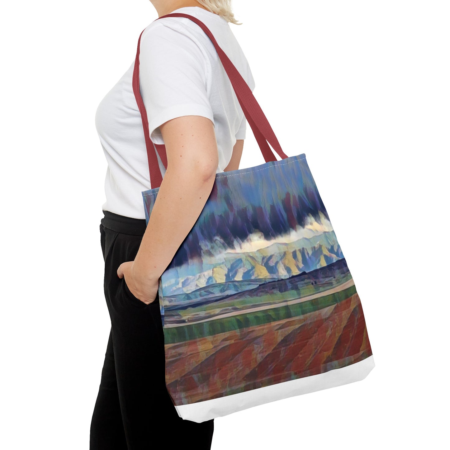 Tote Bag (AOP) ... On-The-Prairie .. "The Storm Is Brewing" ... Central Idaho: November 2023 ... Original Works ...