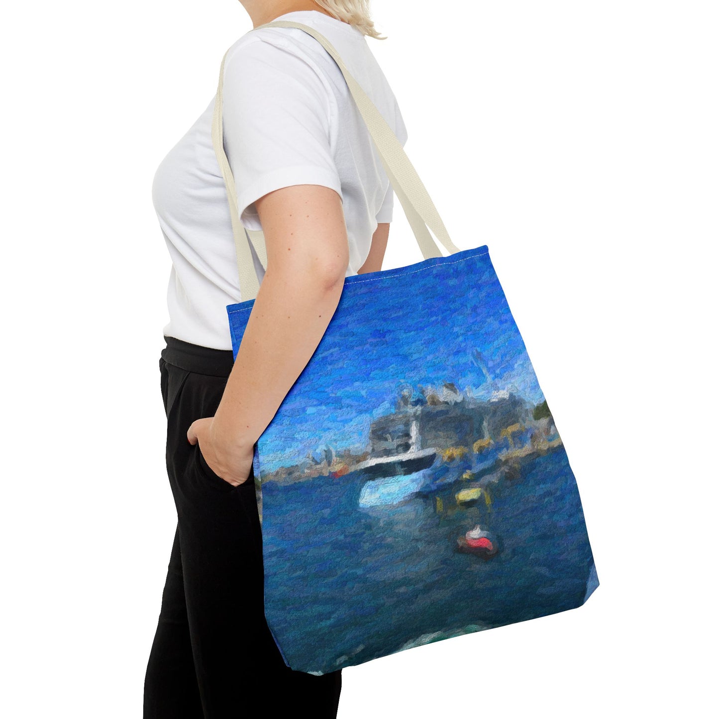 Tote Bag (AOP) ... Into Vancouver Harbor We Arrive: Celebrity Edge-Cruise ... Vancouver, British Columbia ... June 2024 ... Original Works
