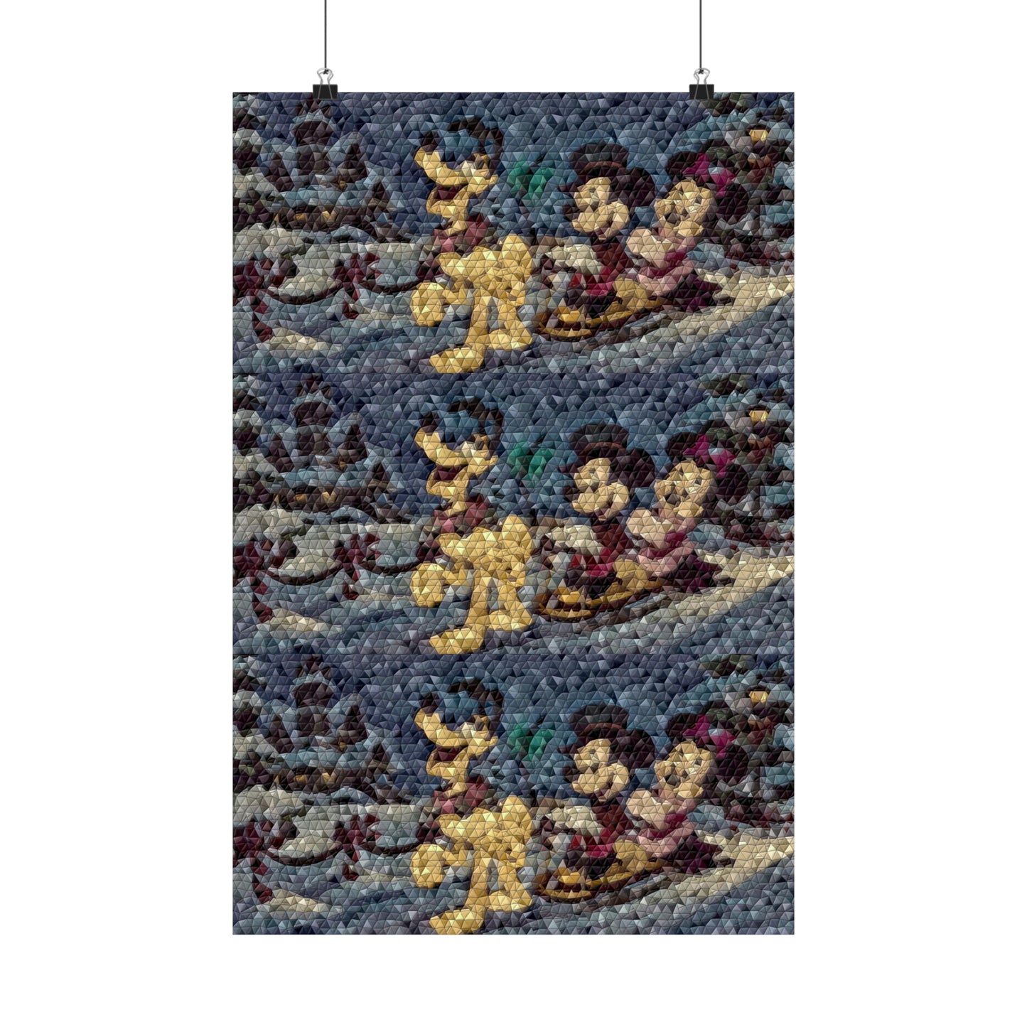 Matte Vertical Posters ... Mickey_N_Minnie Mouse & Pluto ... "A Winter Sleigh Ride" ... Original Works. Winter 2023 ...